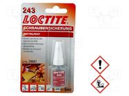 Anaerobic adhesive; blue; liquid; bottle; 5ml; LOCTITE 243 LOCTITE