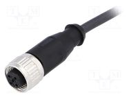 Connector: M12; plug; PIN: 3; female; A code-DeviceNet / CANopen 