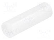 Spacer sleeve; LED; Øout: 5mm; ØLED: 5mm; L: 17mm; natural; UL94V-2 FIX&FASTEN