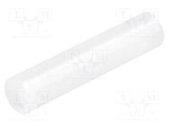 Spacer sleeve; LED; Øout: 5mm; ØLED: 5mm; L: 23mm; natural; UL94V-2 FIX&FASTEN