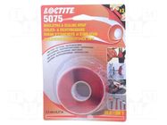 Tape: self-amalgamating; red; 25mm; L: 4.27m; Thk: 0.5mm; -54÷260°C LOCTITE