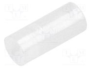 Spacer sleeve; LED; Øout: 4mm; ØLED: 3mm; L: 9.5mm; natural; UL94V-2 FIX&FASTEN