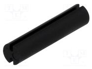 Spacer sleeve; LED; Øout: 5mm; ØLED: 5mm; L: 22mm; black; UL94V-2 FIX&FASTEN