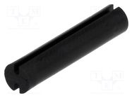 Spacer sleeve; LED; Øout: 5mm; ØLED: 5mm; L: 23.5mm; black; UL94V-2 FIX&FASTEN