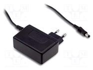 Power supply: switching; mains,plug; 24VDC; 1.67A; 40W; Plug: EU MEAN WELL