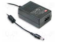 Power supply: switching; 15VDC; 1.2A; Out: 5,5/2,1; 18W; 80÷264VAC MEAN WELL