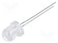 LED; 8mm; red; 7000÷9000mcd; 30°; Front: convex; No.of term: 2 OPTOSUPPLY