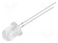 LED; 8mm; orange; 4000÷6000mcd; 30°; Front: convex; No.of term: 2 OPTOSUPPLY