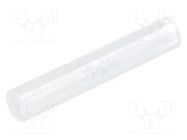 Spacer sleeve; LED; Øout: 4mm; ØLED: 3mm; L: 22.5mm; natural; UL94V-2 FIX&FASTEN