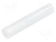 Spacer sleeve; LED; Øout: 4mm; ØLED: 3mm; L: 22mm; natural; UL94V-2 FIX&FASTEN