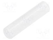 Spacer sleeve; LED; Øout: 4mm; ØLED: 3mm; L: 19mm; natural; UL94V-2 FIX&FASTEN