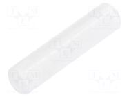 Spacer sleeve; LED; Øout: 4mm; ØLED: 3mm; L: 19mm; natural; UL94V-2 FIX&FASTEN