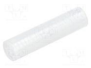 Spacer sleeve; LED; Øout: 5mm; ØLED: 5mm; L: 20mm; natural; UL94V-2 FIX&FASTEN