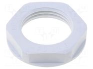 Nut; M20; halogen free; polyamide; UL94V-0; 27mm; grey; Pitch: 1.5 LAPP