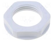 Nut; M20; halogen free; polyamide; UL94V-0; 27mm; grey; Pitch: 1.5 LAPP