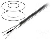 Wire; 1x2x22AWG; stranded; Cu; shielded,Al-PET foil; chrome; 500m BELDEN