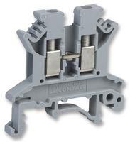 TERMINAL BLOCK, DIN RAIL, 2POS, 14AWG