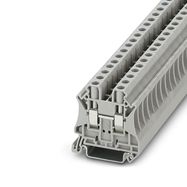 Feed-through terminal block, Connection method:Screw connection, Cross section: 0.2 mm²-10 mm², AWG:24-8, Width:8.2 mm, Color:gray, Mounting t