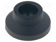 Foot; Base dia: 32mm; polyamide; H: 15mm; Mount.hole diam: 14mm ELESA+GANTER