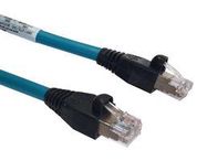 PATCH CORD, RJ45 PLUG-PLUG, 1M, TEAL