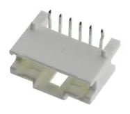 CONN, R/A HEADER, 6POS, 1ROW, 2MM