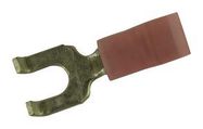 SPADE TONGUE TERMINAL, M4, RED, 22-18AWG