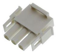 CONNECTOR HOUSING, PLUG, 3POS, 6.35MM