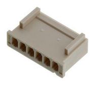 CONNECTOR HOUSING, RCPT, 6POS, 2.5MM