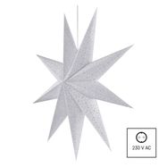 paper LED star for hanging, 60 cm, indoor, EMOS