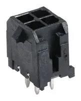 CONNECTOR, HEADER, 4POS, 2ROW, 3MM