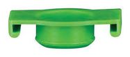 SYRINGE BARREL END CAP, GREEN, 3CC