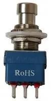 FOOT PB SWITCH, 3PDT, 4A, 125V, THT