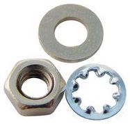 NUT/WASHER KIT, NP, BRASS, M4, PK300