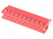 Connector: wire-board; plug; male; PIN: 18; 1.5A; IDC; 2x9; 30mΩ CONNFLY