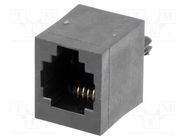 RJ11; socket; PIN: 4; Layout: 6p4c; THT; straight MH CONNECTORS