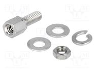 Set of screws for D-Sub; M3,UNC 4-40; Screw length: 13mm HARTING