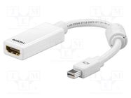 Adapter; HDMI socket,mini DisplayPort plug Goobay