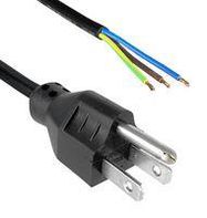 POWER CORD, NEMA 5-15P/FREE END, 2M, 15A