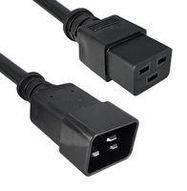 POWER CORD, IEC C20-IEC C19, 3M, 15A