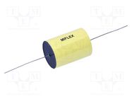 Capacitor: polypropylene; 22uF; 600VDC; ±5%; Ø37x84mm; Leads: axial MIFLEX