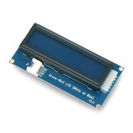 Grove - LCD display 2x16 characters with backlight (White on Blue)