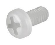 PLASTIC SCREW, PAN HEAD SLOTTED, M3, 4MM