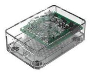 RPI 4 CASE W/PWR BUTTON - CLEAR