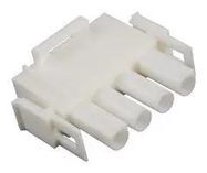 CONNECTOR HOUSING, PL, 4POS, 6.35MM