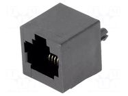 Connector: RJ45; socket; PIN: 8; 8p8c; THT; straight MH CONNECTORS