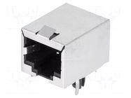 Connector: RJ45; socket; PIN: 8; shielded; 8p8c; THT; angled MH CONNECTORS