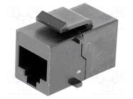 Coupler; Cat: 5; Layout: 8p8c; RJ45 socket,both sides 