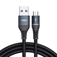 Cable USB Micro Remax Colorful Light, 2.4A, 1m (black), Remax