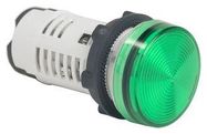 LED PANEL INDICATOR, 22MM, GRN, 120VAC