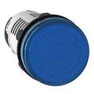 LED PANEL INDICATOR, 22MM, BLU, 120VAC